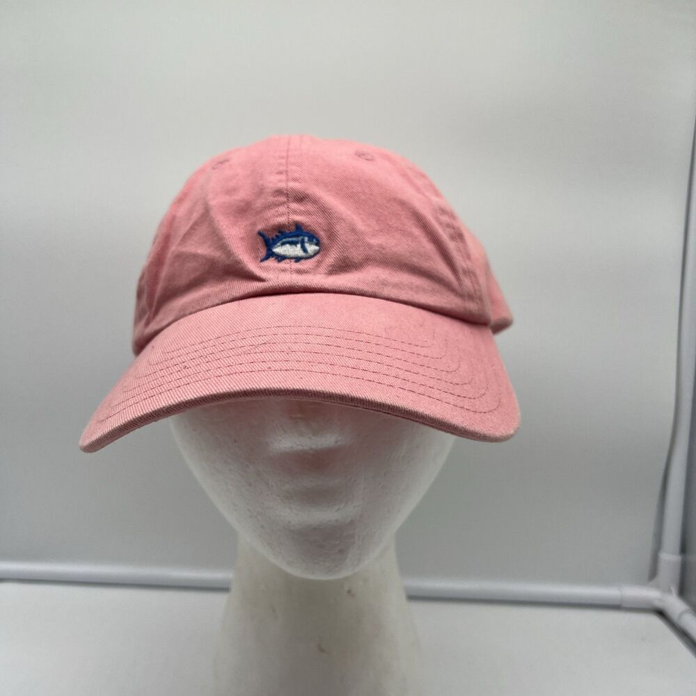 Southern Tide Small Iconic Fish Skipjack logo Adjustable Hat Ball Cap Pink